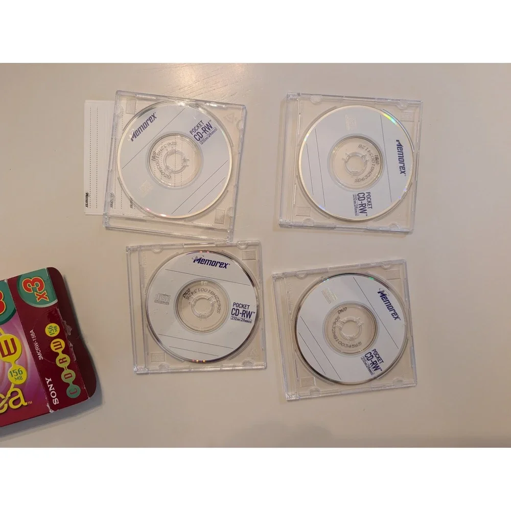 Sony CD-RW Mini Discs 4-Pack for Mavica 156MB 3MCRW-156A Multi Speed Rewritable